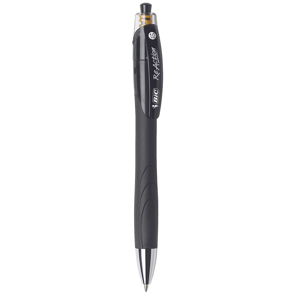 BIC ReAction Ballpoint Pens Black 2 Pack